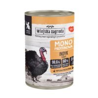 Wiejska Zagroda Karma mokra dla kota Monobiałkowa Indyk (kociak), 400 g