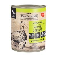Wiejska Zagroda Karma mokra dla psa Kaczka z gruszką (dorosły), 800 g