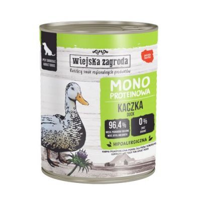 Wiejska Zagroda Karma mokra dla psa Monoproteinowa Kaczka (dorosły), 800 g