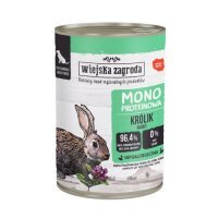 Wiejska Zagroda Karma mokra dla psa Monoproteinowa Królik (dorosły), 400 g