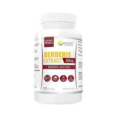 Wish Pharmaceutical Berberis Extract 400 mg, 120 kaps.