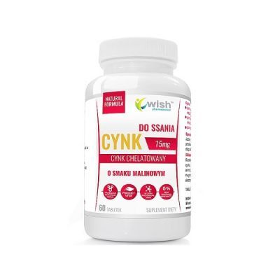 WISH Pharmaceutical Cynk 60 tabletek do ssania