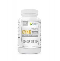 WISH Pharmaceutical Cynk Glukonian Cynku 15mg + Prebiotyk 180 kapsułek Produkt Vege