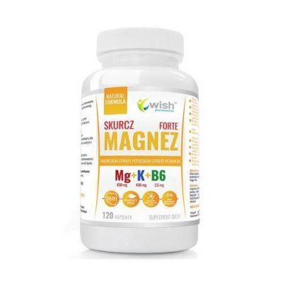 Wish Pharmaceutical Magnez Skurcz Forte + Potas + Witamina B6, 120 kaps.