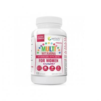 WISH Pharmaceutical Multiwitamina for Women + Prebiotyk 120 kapsułek