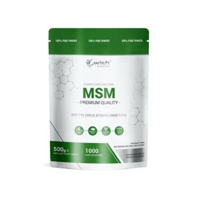 WISH Pharmaceutical Siarka Organiczna MSM w proszku, 500 g