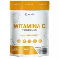 WISH Pharmaceutical Witamina C Kwas L-Askorbinowy w proszku 1 kg Produkt Vege