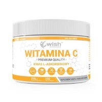 Wish Pharmaceutical Witamina C Kwas L-Askorbinowy w proszku wege, 250 g