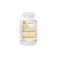 WISH Pharmaceutical Witamina D3 Junior 800IU o smaku pomarańczowym, 120 tabl. do ssania