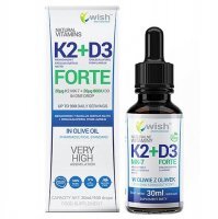 WISH Pharmaceutical Witamina K2 + D3 Forte krople 30 ml