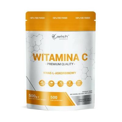 Wish Witamina C kwas L-askorbinowy w proszku, 500 g