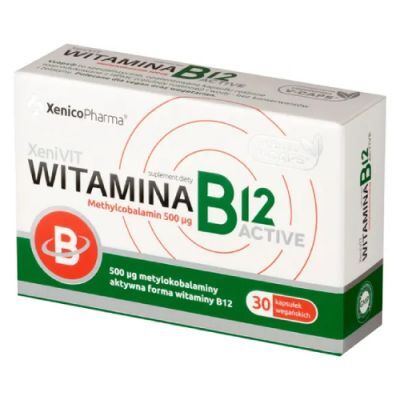WITAMINA B12 ACTIVE 500 mcg 30 kapsułek XENICO