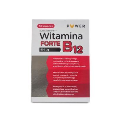 Witamina B12 Forte 500µg, 30kaps. Puwer   KRÓTKA DATA 31.01.2025