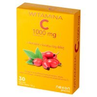 Witamina C 1000 mg z ekstraktem z kwiatów róży dzikiej, 30 kaps.