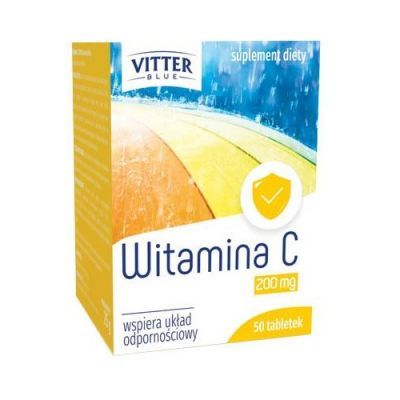 WITAMINA C 200 mg 50 tabletek VITTER BLUE
