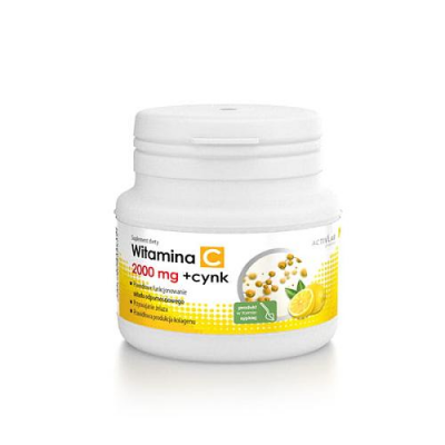 WITAMINA C w proszku 2000 mg plus CYNK Activlab Pharma słoik 150 g