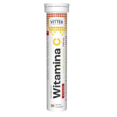 WITAMINA C FORTE 1000 mg 20 tabletek musujących VITTER BLUE