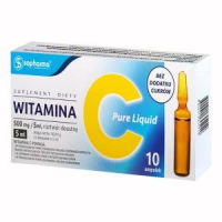 WITAMINA C PURE LIQUID 500 mg/ 5 ml  10 ampułek  SOPHARMA