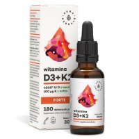 Witamina D3+K2 Forte krople - 30 ml Aura Herbals