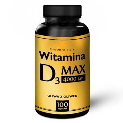 Witamina D3 Max 4000 j.m., 100 kaps.