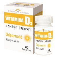WITAMINA D3 z cynkiem i selenem 60 tabletek DOMOWA APTECZKA