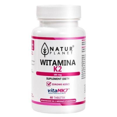 Witamina K2MK7 100 mcg NaturPlanet, 60 tabl.