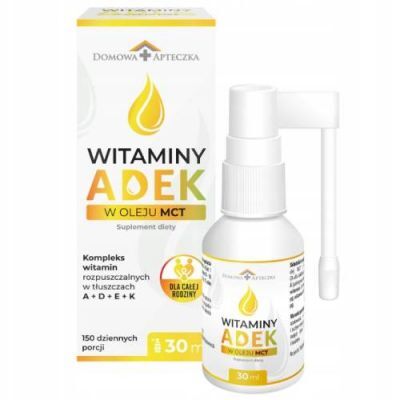 Witaminy ADEK w oleju MCT, 30 ml