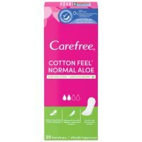 Wkładki higieniczne CAREFREE COTTON FEEL NORMAL ALOE zapach aloesowy, 20szt.