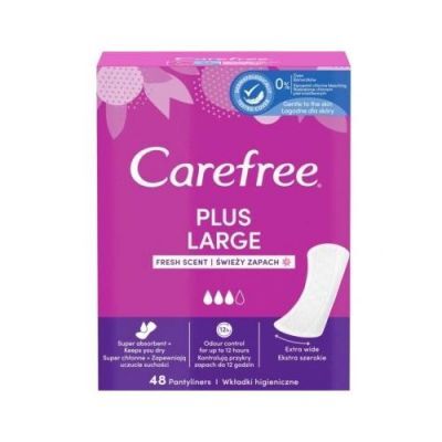 Wkładki higieniczne CAREFREE Fresh Large, 48 sztuk