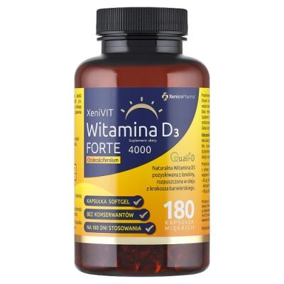 XENIVIT WITAMINA D Forte 180 kapsułek miękkich