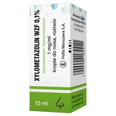 XYLOMETAZOLIN WZF 0.1% Krople do nosa, 10ml