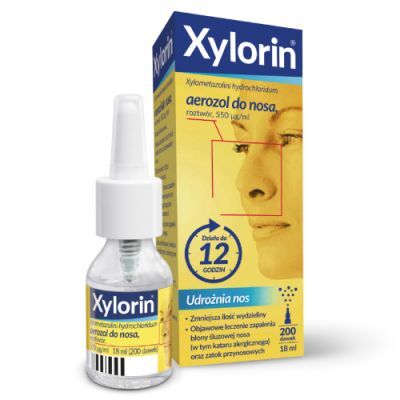 Xylorin 0,55 mg/ml areozol do nosa, 18 ml