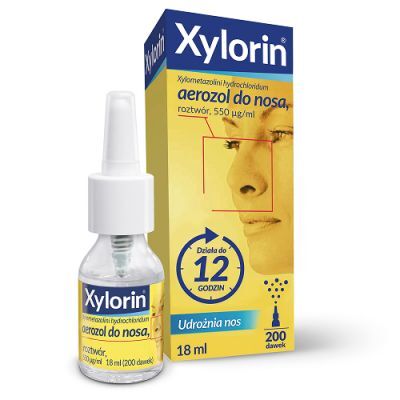 Xylorin 0,55 mg/ml areozol do nosa, 18 ml