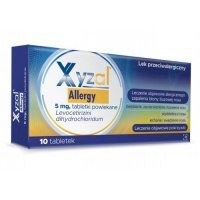 Xyzal Allergy 5 mg, 10 tabletek powlekanych