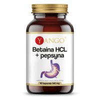 YANGO Betaina HCL + Pepsyna 90 kapsułek