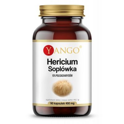 YANGO Hericium Soplówka ekstrakt 10% polisacharydów 90 kapsułek