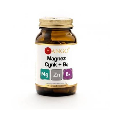 Yango Magnez + Cynk + B6, 90 kapsułek