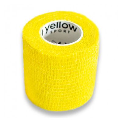 YellowBAND Bandaż kohezyjny 5cm x 4,5m żółty