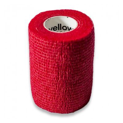 YellowBAND Bandaż kohezyjny 7,5cm x 4,5m czerwony