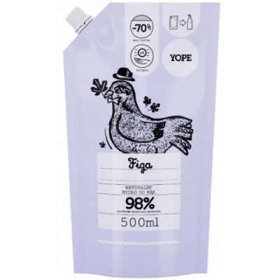 YOPE REFILL PACK Mydło w płynie FIGA opakowanie uzupełniające 500 ml