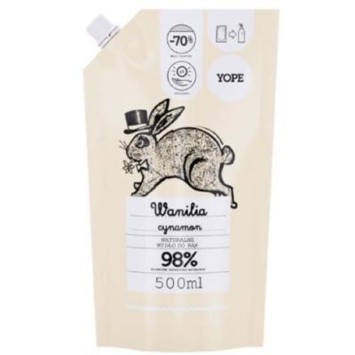 YOPE REFILL PACK Mydło w płynie WANILIA opakowanie uzupełniające 500 ml