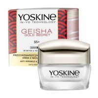 Yoskine Geisha Gold Secret Przeciwzmarszczkowa Regeneracja krem z nićmi jedwabiu 55+, 50 ml