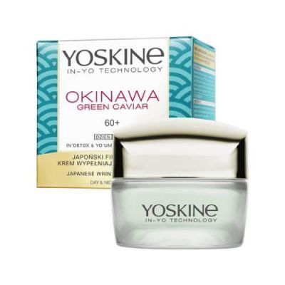 YOSKINE Okinawa Green Caviar 60+ Japoński filler-lifting Krem wypełniający zmarszczki na dzień i na noc, 50ml