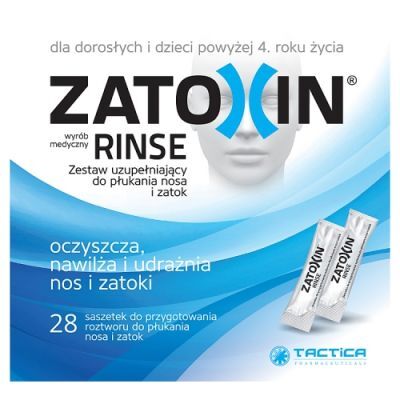 Zatoxin Rinse Do płukania nosa i zatok, 28 sasz.