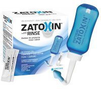 ZATOXIN RINSE zestaw do płukania nosa 12 saszetek + irygator