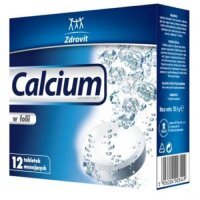 Zdrovit Calcium w folii, 12 tabletek musujących