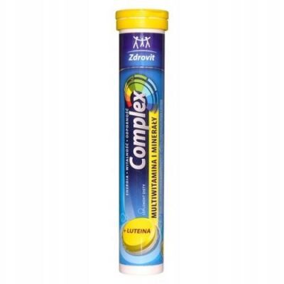 ZDROVIT COMPLEX MULTIWITAMINA Z LUTEINĄ 24 tabletki musujące
