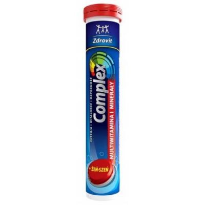 ZDROVIT COMPLEX MULTIWITAMINA Z ŻEŃ-SZENIEM 24 tabletki musujące