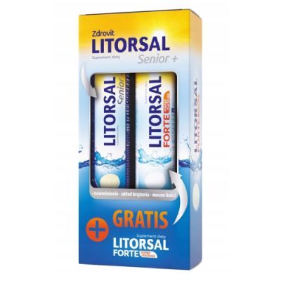 ZDROVIT Litorsal Senior+, 24 tabl. mus. + Litorsal Forte Mango Marakuja, 24 tabl. mus.