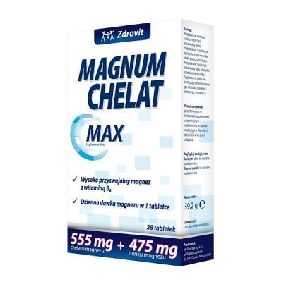 ZDROVIT MAGNUM CHELAT MAX 28 tabletek